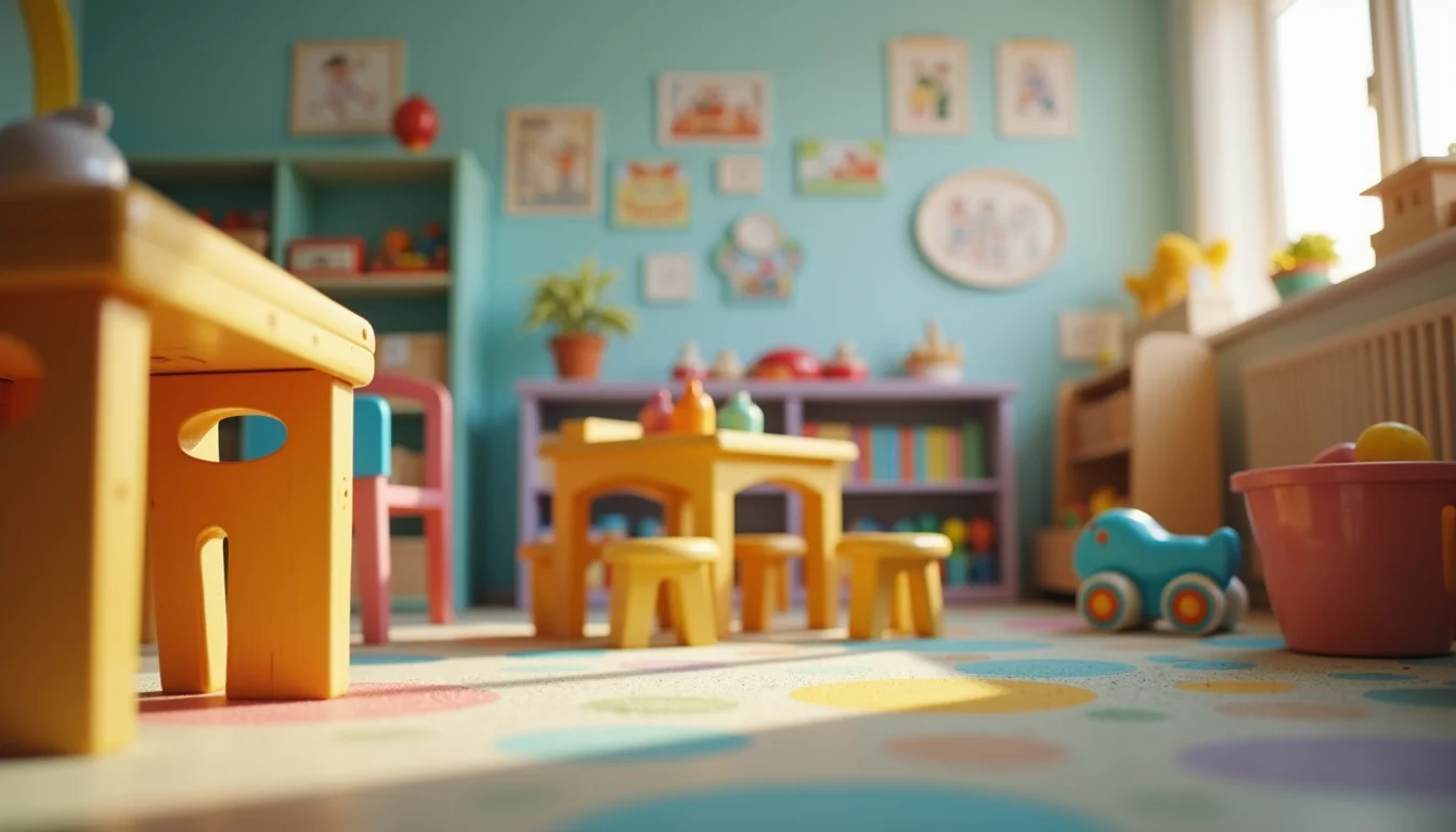 Bright and welcoming preschool classroom at Great Beginnings Preschool in Glendale with books, toys, and learning centers.